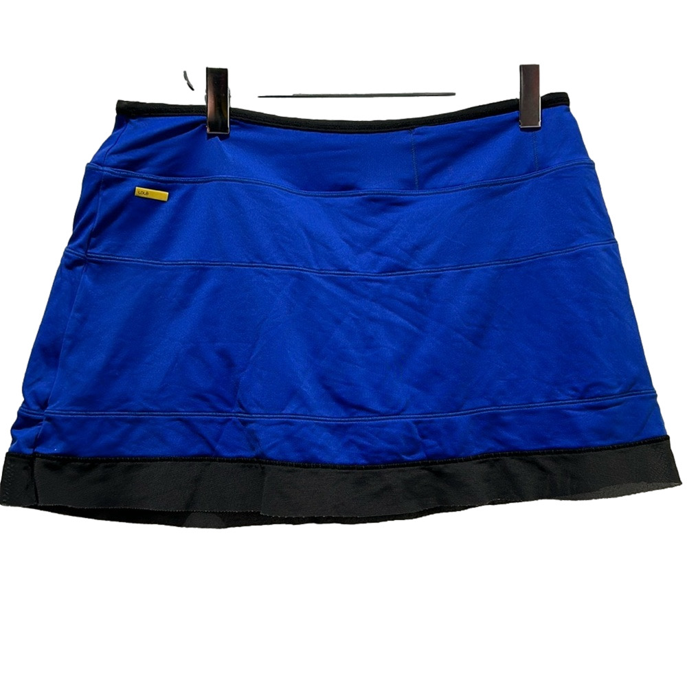 Lole tennis blue black golf pickleball mini women’s skirt/shorts size S GUC